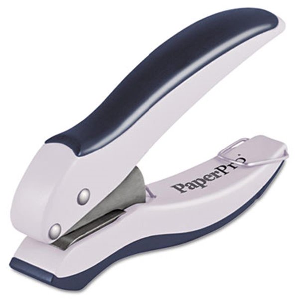 Accentra Accentra 2402 10-Sheet Capacity One-Hole Punch  Rubber Handle  Gray 2402